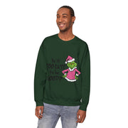 Sweatshirt: Naughty Grinch Christmas Theme Unisex Heavy Blend - Perfect for Holiday Season Sales