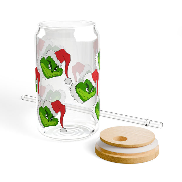 The Grinch Sipper Glass