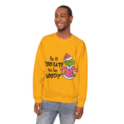 Sweatshirt: Naughty Grinch Christmas Theme Unisex Heavy Blend - Perfect for Holiday Season Sales