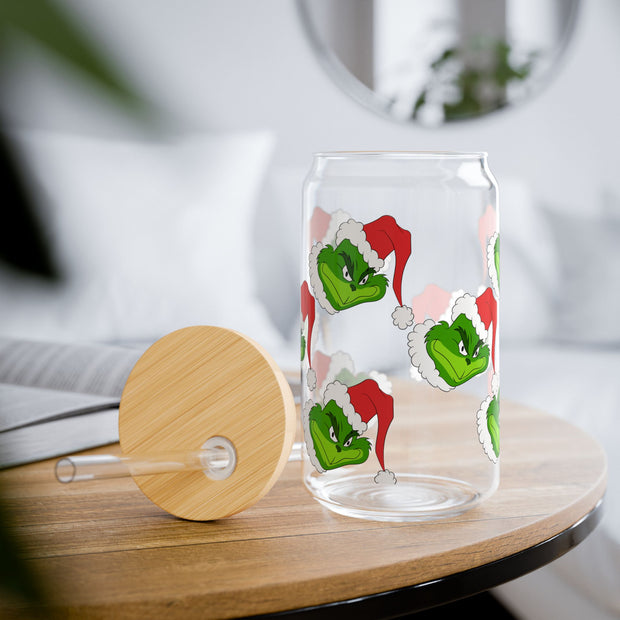 The Grinch Sipper Glass