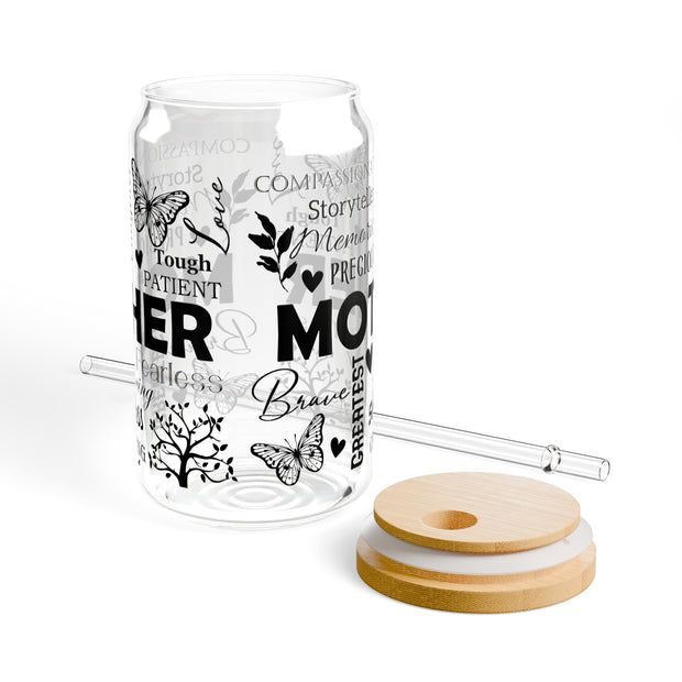 Mother's Day Sipper Glass Tumbler