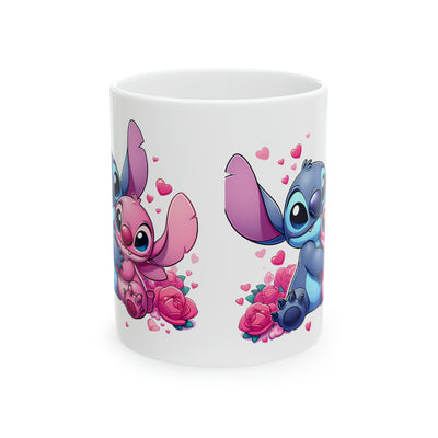 Stitch and Angel Ceramic Mug 11oz