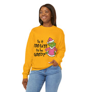 Sweatshirt: Naughty Grinch Christmas Theme Unisex Heavy Blend - Perfect for Holiday Season Sales