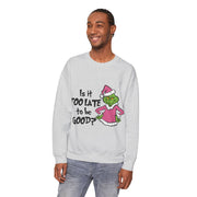 Sweatshirt: Naughty Grinch Christmas Theme Unisex Heavy Blend - Perfect for Holiday Season Sales