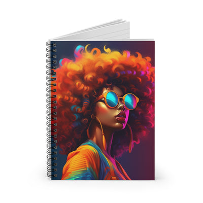 Black Girl Magic Spiral Notebook - Ruled Line