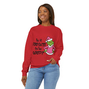 Sweatshirt: Naughty Grinch Christmas Theme Unisex Heavy Blend - Perfect for Holiday Season Sales