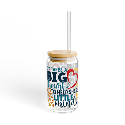 Teacher Appreciation Sipper Glass Tumbler