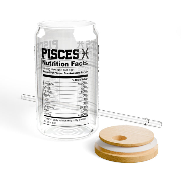 Pisces Sipper Glass, 16oz.