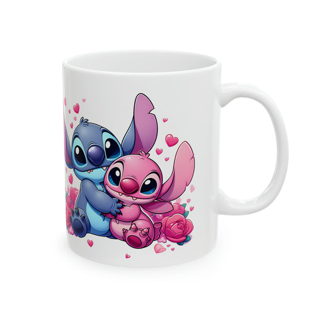 Stitch and Angel Ceramic Mug 11oz