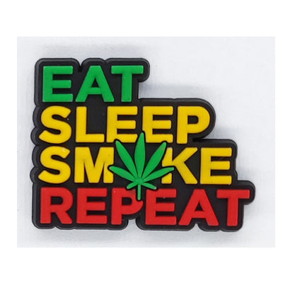Eat Sleep Smoke Croc Charm