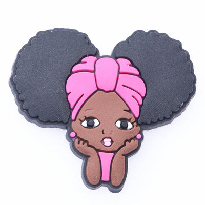 Pink Head Wrap Girl