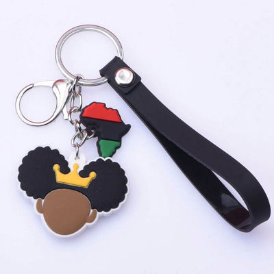 Black Princess Keychain